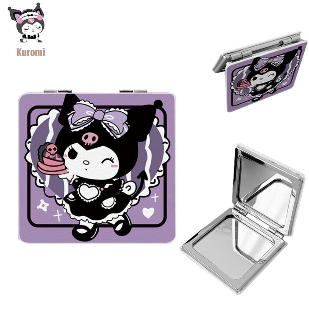 Women's Compact Kuromi Mirror Compact Double Mirror Hinge NWT